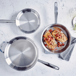 Maestro 5-Ply Stainless Steel Frying Pan – Professional Stainless Steel Skillet