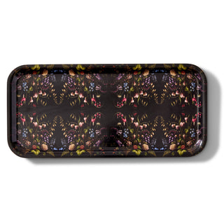 Bleeding Hearts Narrow Birchwood Small Decorative Tray