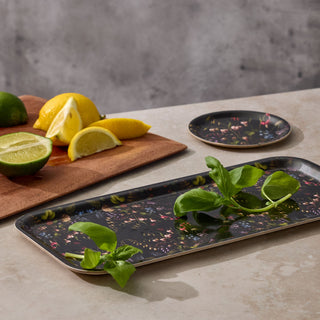 Bleeding Hearts Narrow Birchwood Small Decorative Tray