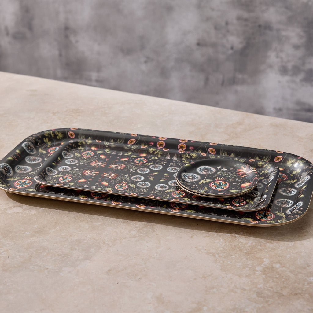 Dandelions Narrow Birchwood Small Decorative Tray