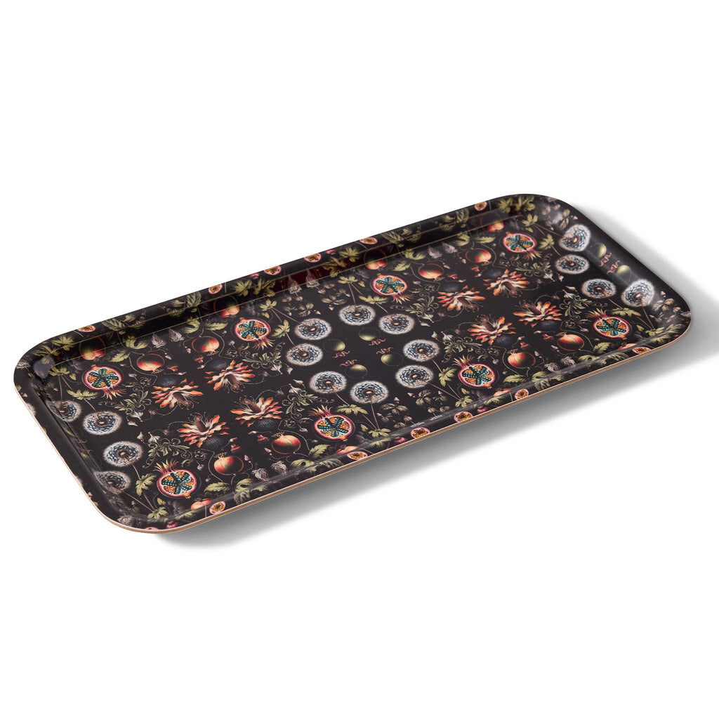 Dandelions Narrow Birchwood Small Decorative Tray
