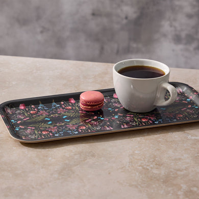 Kings Flower Narrow Birchwood Small Decorative Tray
