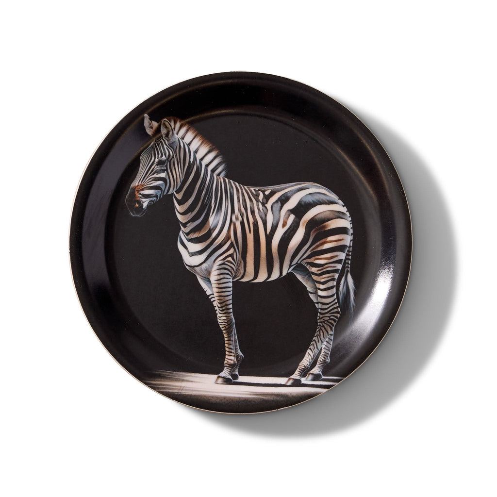 Zebra Mini Birchwood Tray Set of 2