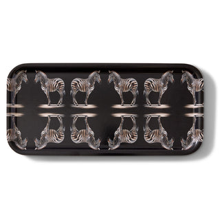 Zebra Narrow Birchwood Small Decorative Tray