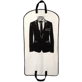 Men's Suit Garment Bag with Pocket – Cream