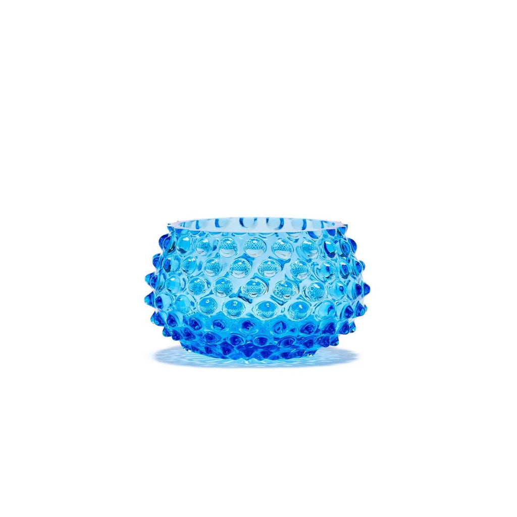 Hobnail Glass Bowl in Coastal Azul – Small