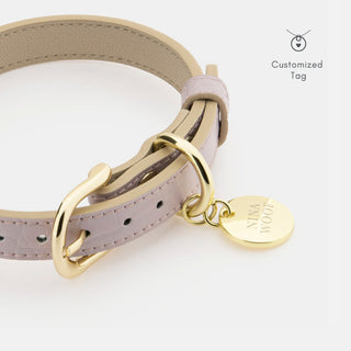 Milan Vegan Leather Dog Collar | Luxury Croc-Style Designer Collar