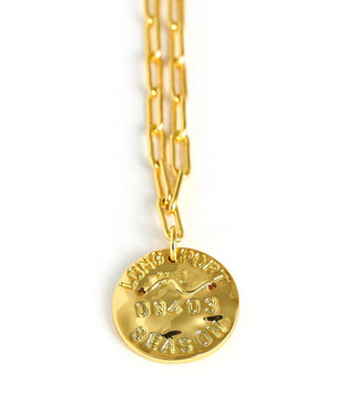 Mini 18K Gold Plated Beach Tag Charm Necklace