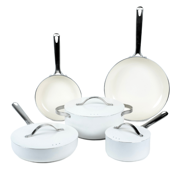 Mobi 8-Piece Ceramic Nonstick Cookware Set
