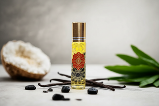 Vanilla & Obsidian Roll-On | Grounding Aromatherapy for Protection & Calm