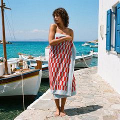 Pietra Checkered Australian Cotton Towels