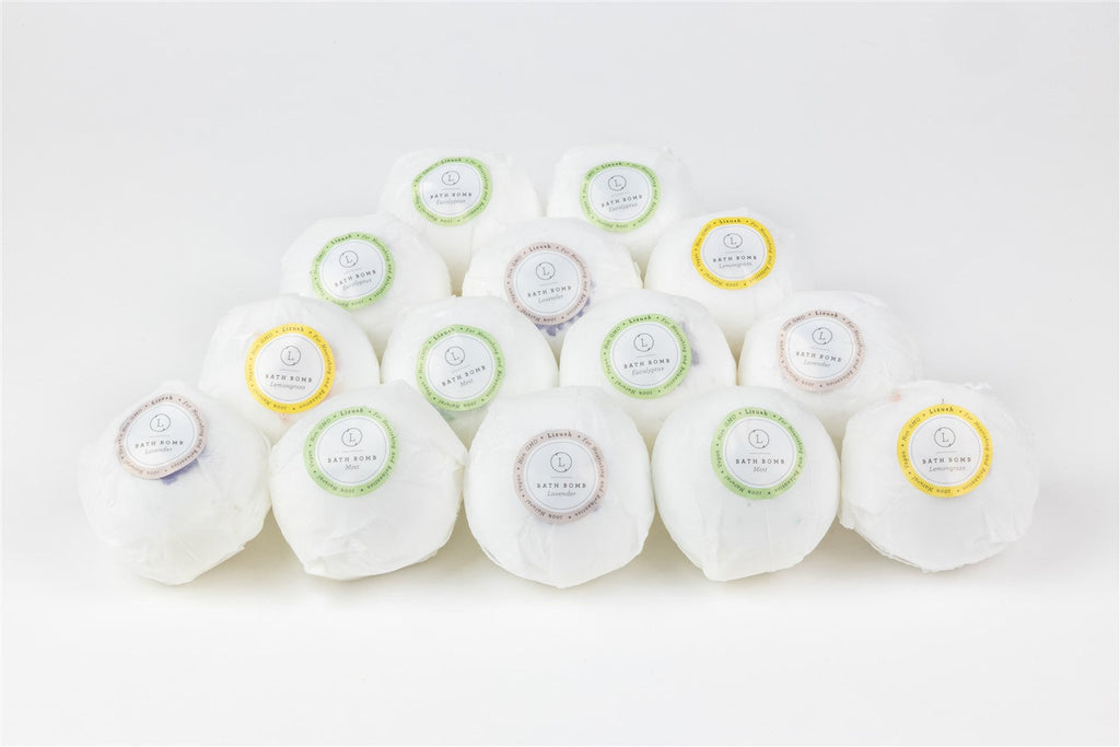 Bath Bombs Gift Box Set of 14 – 100% Natural Relaxing Bath Bombs for Spa & Home