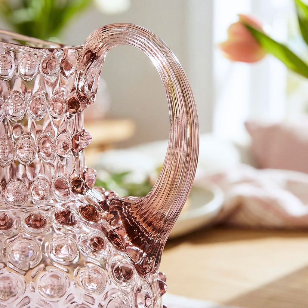 Hobnail Glass Creamer Jug in Night Iris – 1 Liter