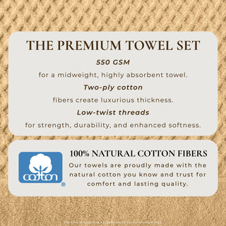 Grayson Cotton Diamond Waffle Weave Bath Towel Set