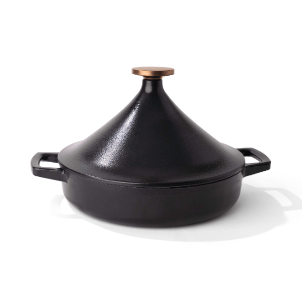 Nori Authentic Cast Iron Moroccan Tagine – Traditional Tagine Pot for Slow Cooking