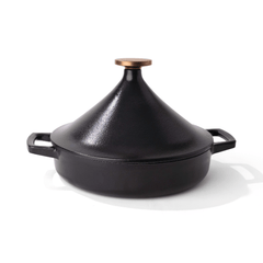 Nori Authentic Cast Iron Moroccan Tagine – Traditional Tagine Pot for Slow Cooking