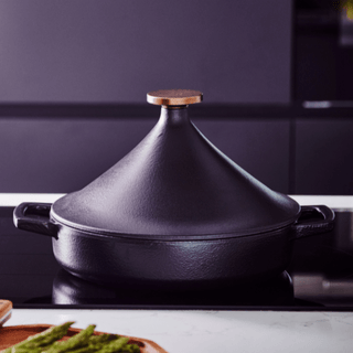 Nori Authentic Cast Iron Moroccan Tagine – Traditional Tagine Pot for Slow Cooking