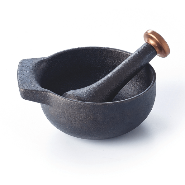 Nori Cast Iron Mortar & Pestle Set – Traditional Grinder for Spices and Herbs