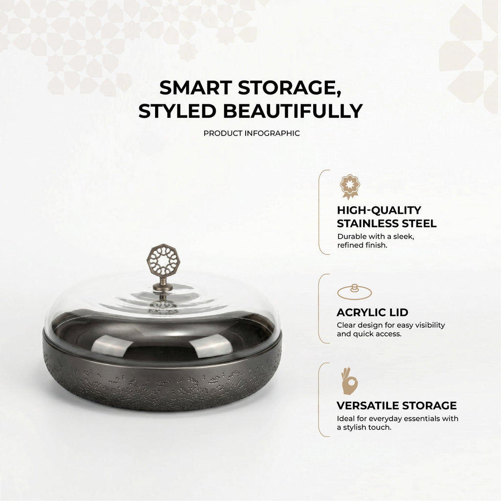 Nourhan - Large Canister - Black Walnut