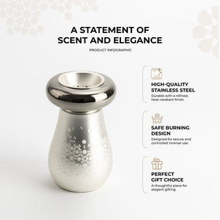 Nourhan - Incense Burner - Silver