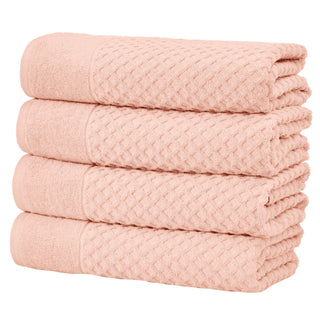 Grayson Cotton Diamond Waffle Weave Bath Towel Set