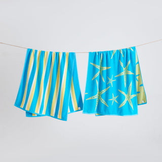 Elegant Cotton Velour Beach Towel Set – Maui Collection (2-Pack)