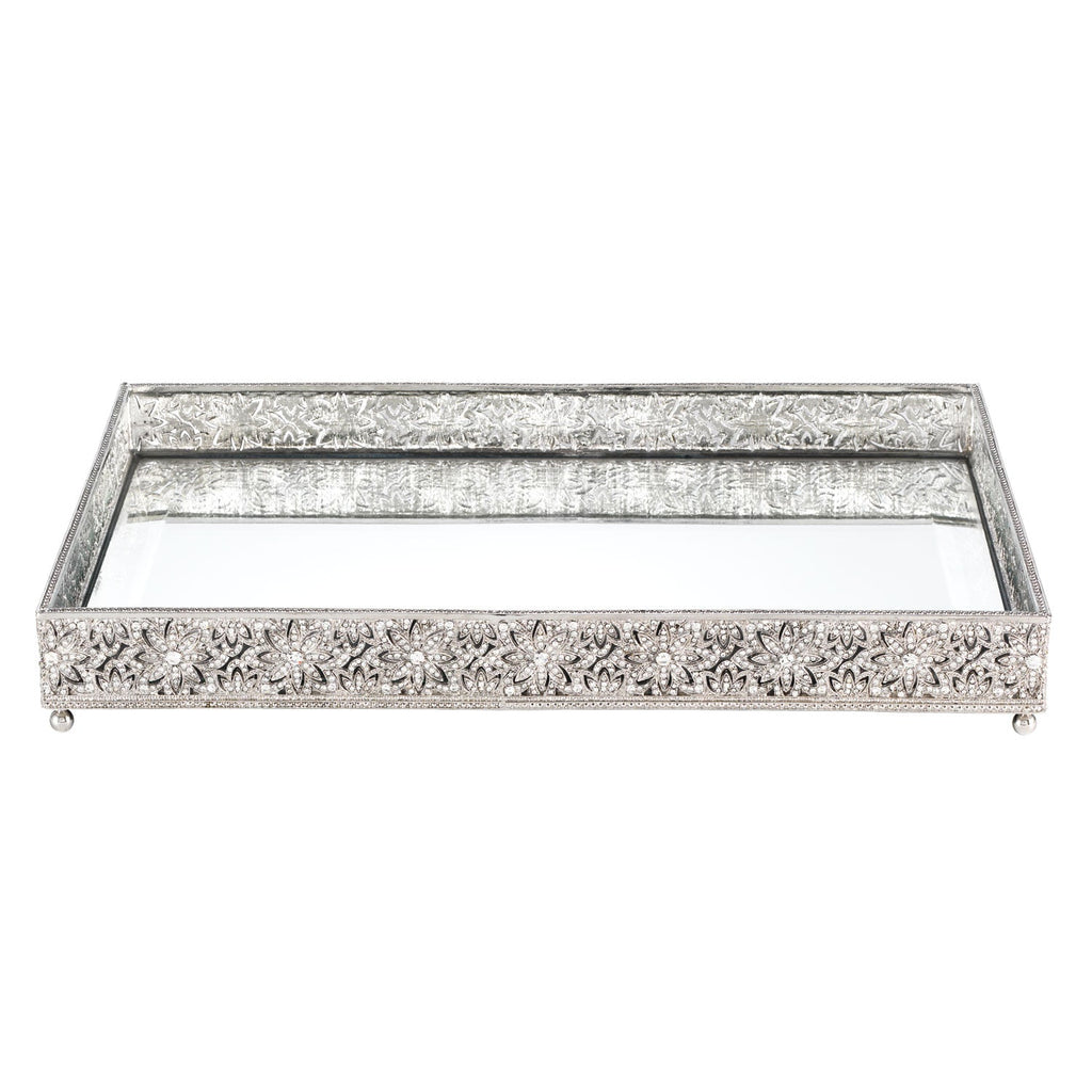 Large Windsor Beveled Mirror Vanity Tray