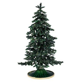 Green Enamel Christmas Tree
