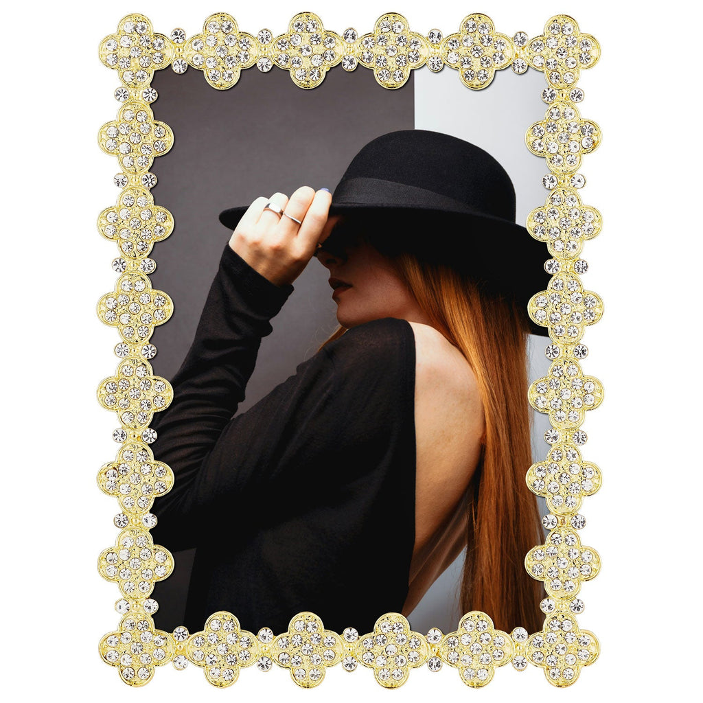 Pavé Clover Picture Frame