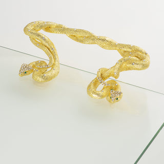 Serpentina Glass Tray (Gold)