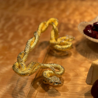 Serpentina Glass Tray (Gold)