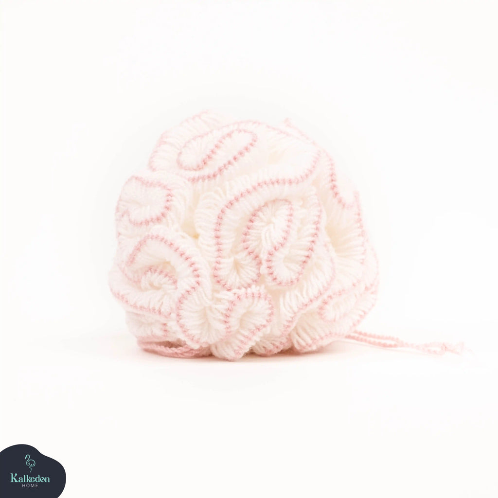 Organic Cotton Shower Pouf | Eco-Friendly Bath Loofah