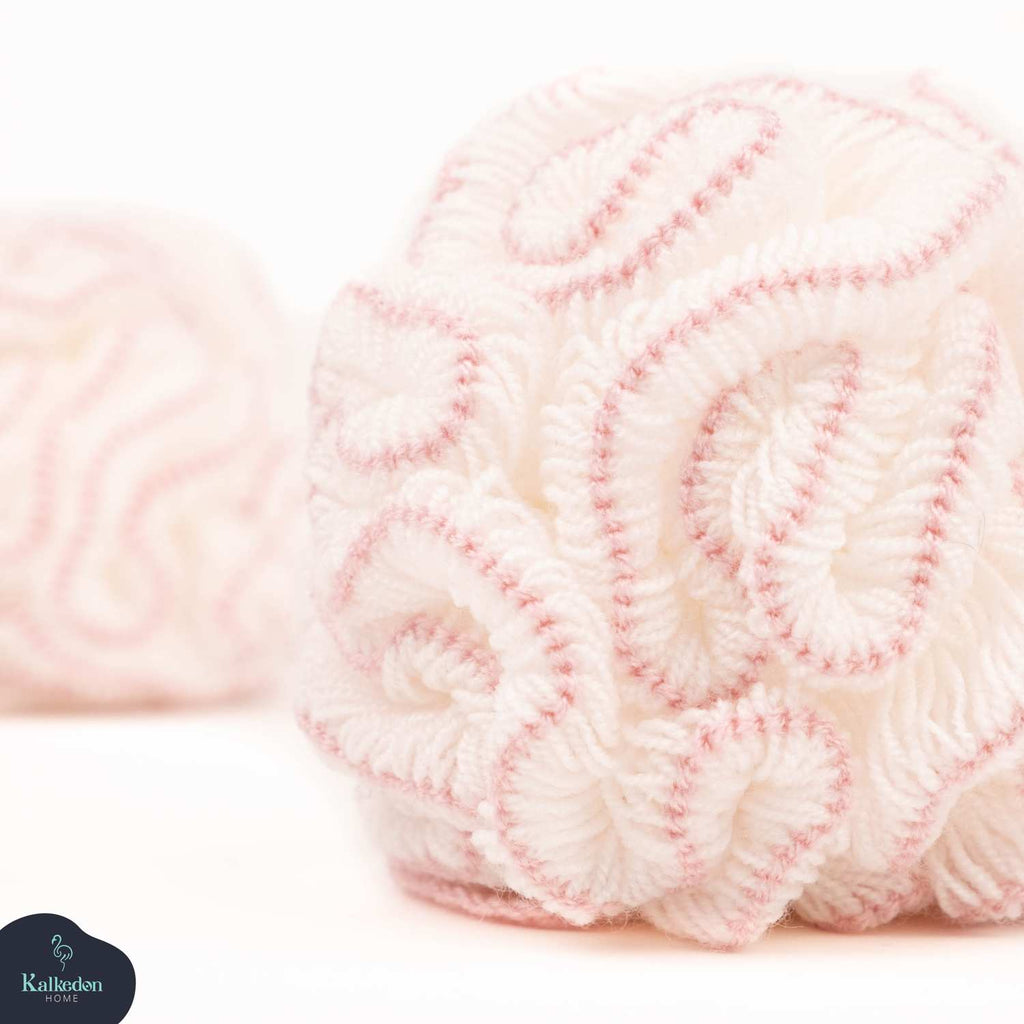 Organic Cotton Shower Pouf | Eco-Friendly Bath Loofah