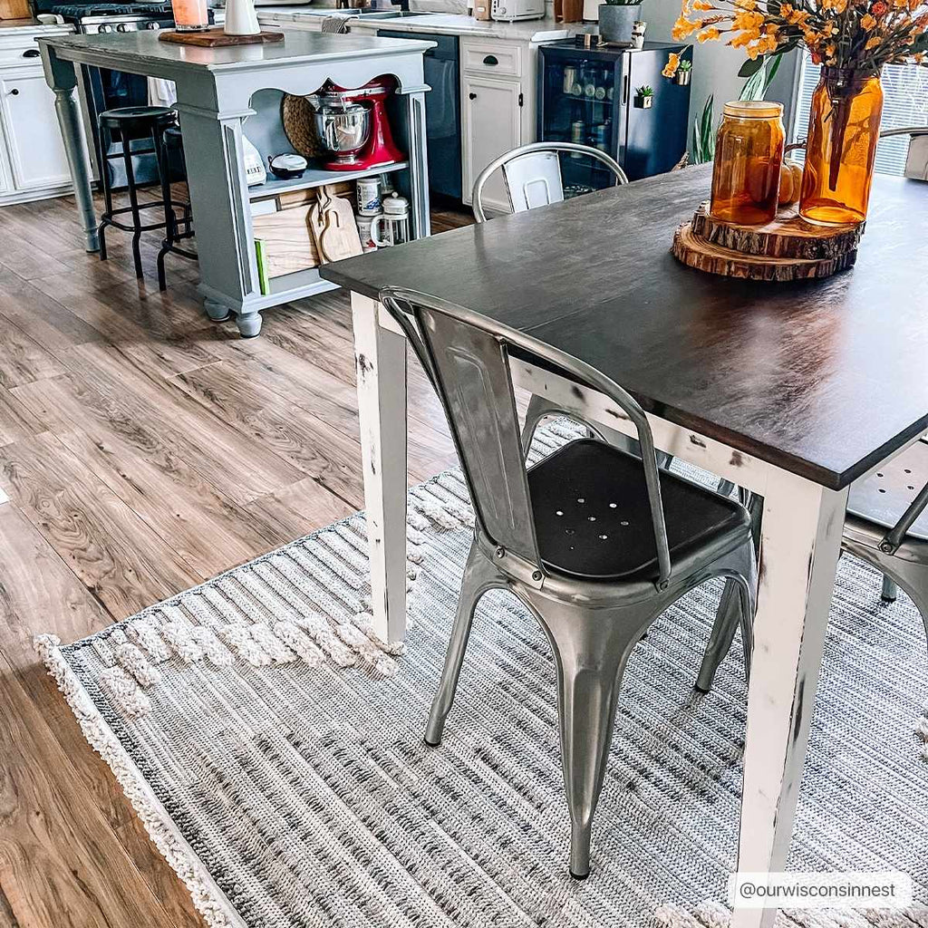 Maulawin High Low Rustic Rug – Textured Vintage Living Room Carpet