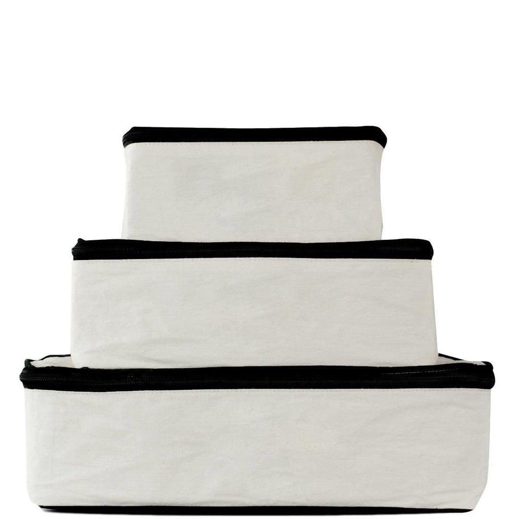 Personalized Packing Cubes, 3-pack – Cream