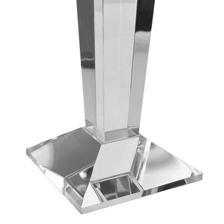 Pair of 11” Sleek Solid Crystal Candlesticks by Lainy Home - Anara Lifestyle