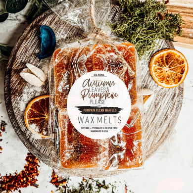 Natural XL Pumpkin Pecan Waffles Wax Melts – Handcrafted Bakery Fragrance (4 Cubes)