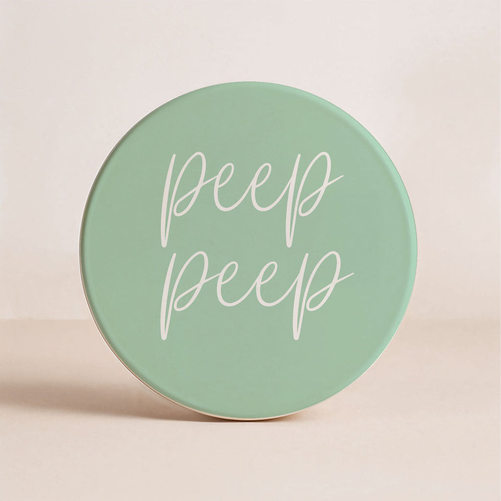 Easter & Spring Ceramic Coasters – Matte Finish Seasonal Collection (4