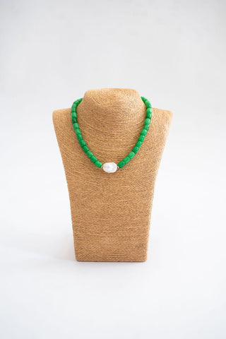 Penny Semi-Precious Stone Pendant Necklace