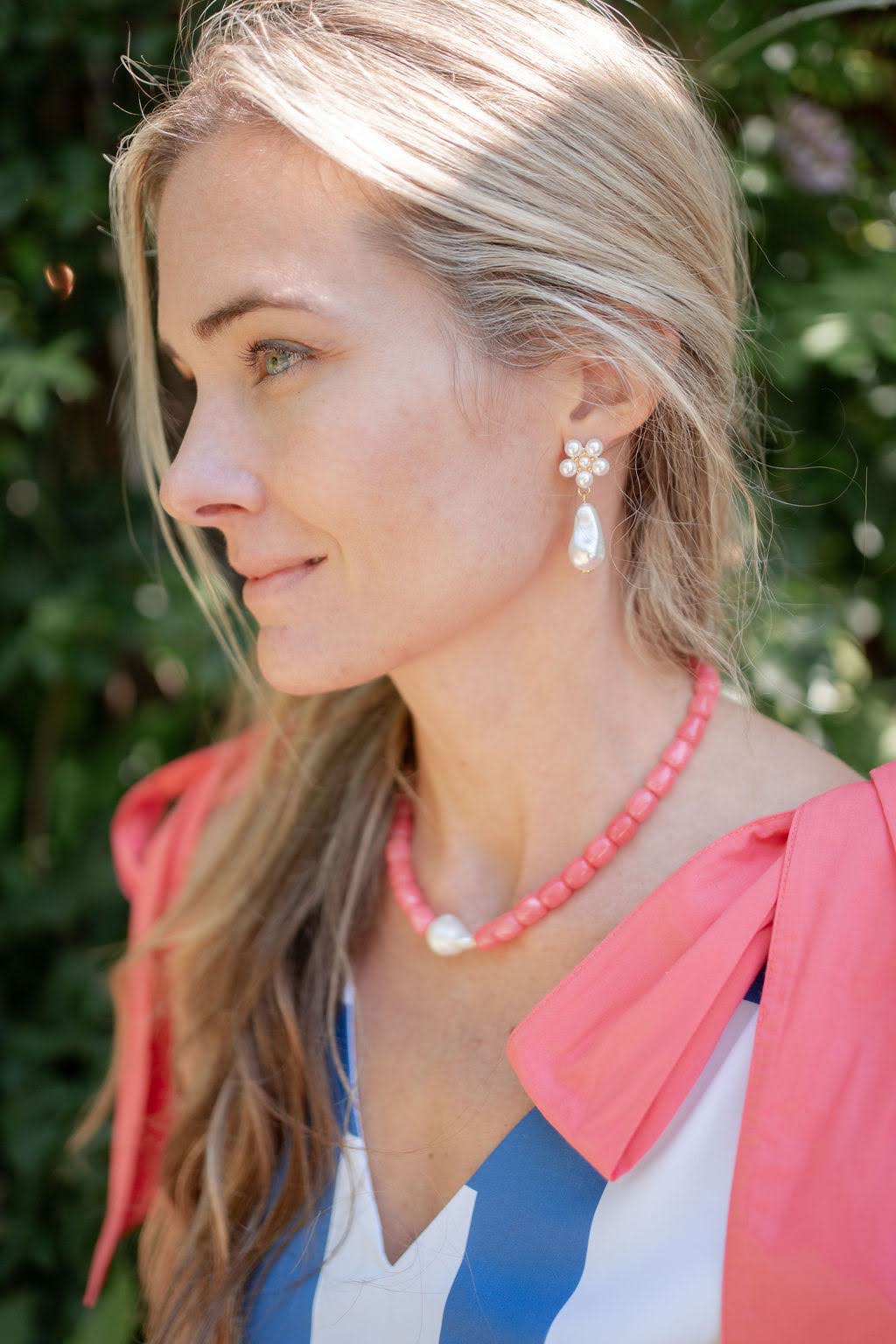 Penny Semi-Precious Stone Pendant Necklace