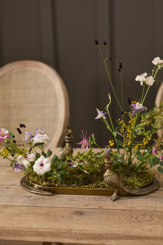 Emerson Pheasant Decorative Tray – Antique Gold