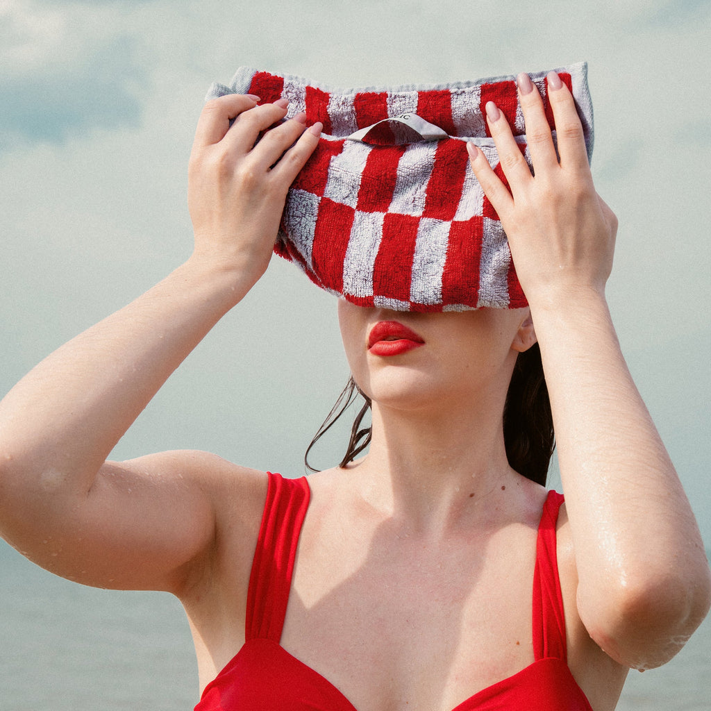 Pietra Checkered Australian Cotton Towels