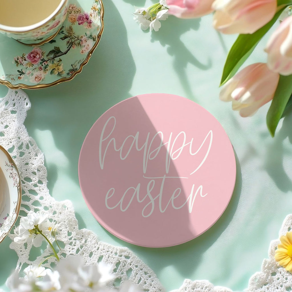 Easter & Spring Ceramic Coasters – Matte Finish Seasonal Collection (4