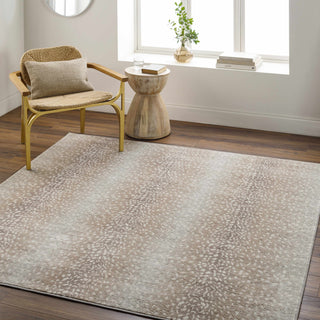 Pointblank Tan Leopard Print Rug – Stylish Animal Print Living Room Rug