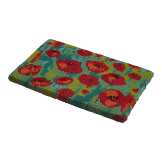 Field of Poppies Natural Coir Doormat
