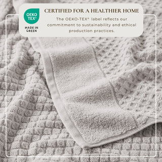 Grayson Cotton Diamond Waffle Weave Bath Towel Set