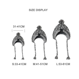 Winter Knitted Pet Hat – Cozy Fluffy Pom Pom Dog & Cat Beanie