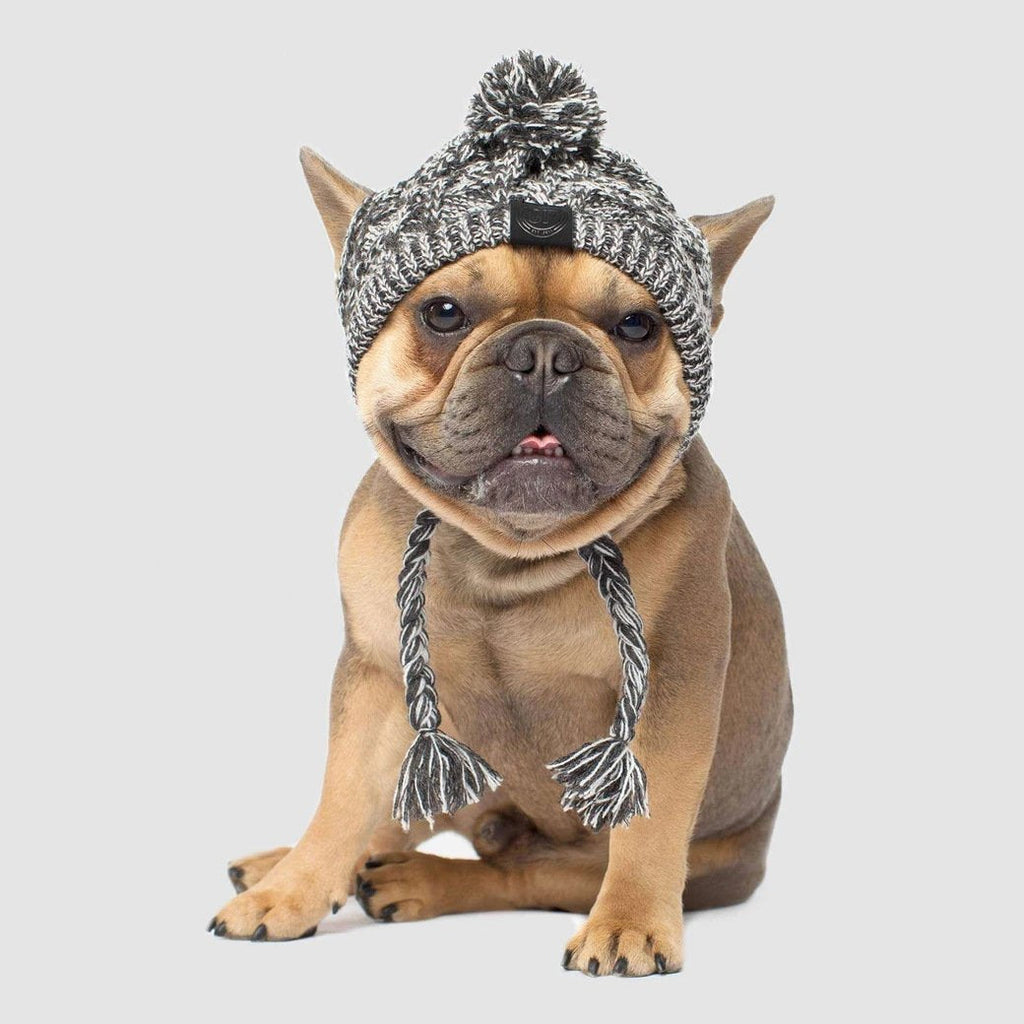 Winter Knitted Pet Hat – Cozy Fluffy Pom Pom Dog & Cat Beanie