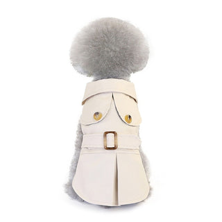 British Style Pet Jacket – Thick Winter Coat for Small Dogs & Cats