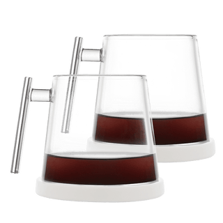 Pure Over Glass Mug with Ceramic Coaster – Sustainable Brewing in Style - Anara Lifestyle